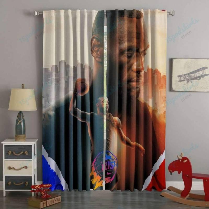 3D Printed Lebron James Custom Living Room Curtains