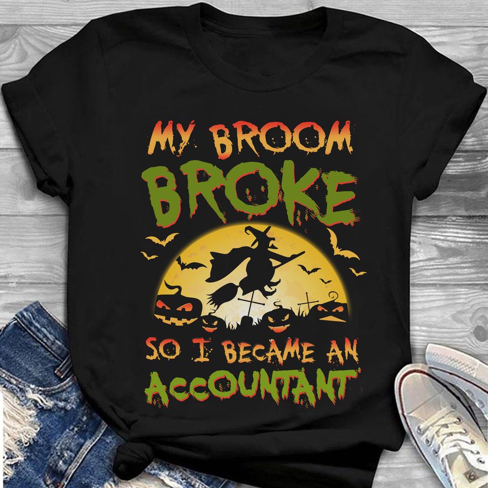 My Broom Broke So I Became An Accountant Standard T-Shirt