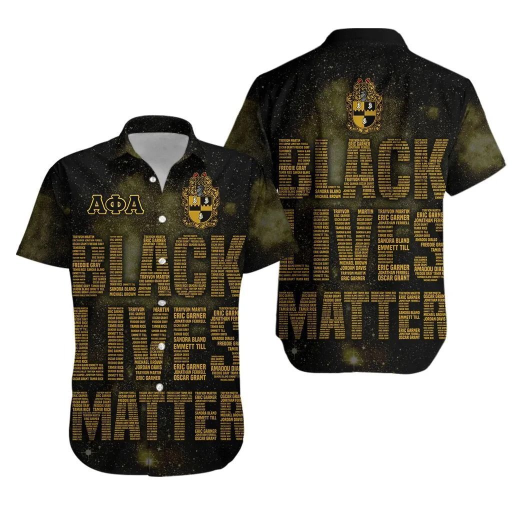 Africa Zone Shirt – Alpha Phi Alpha Fraternity Black Lives Matter No.1 Short Sleeve Shirt J5