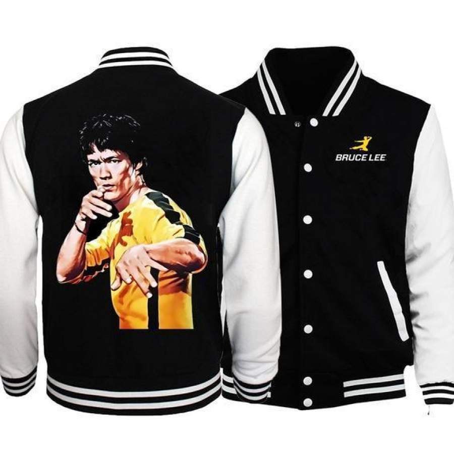 Hooowah Bruce Lee Baseball Jackets Winter Popular Soft Hoodie Sweatshirt Printed Cotton Hoodies Pop Jackets T-Shirt