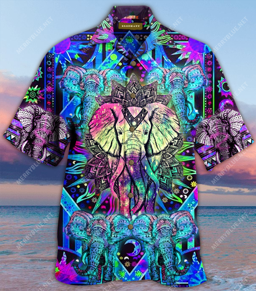 Amazing Mandala Elephant Unisex Hawaiian Shirt