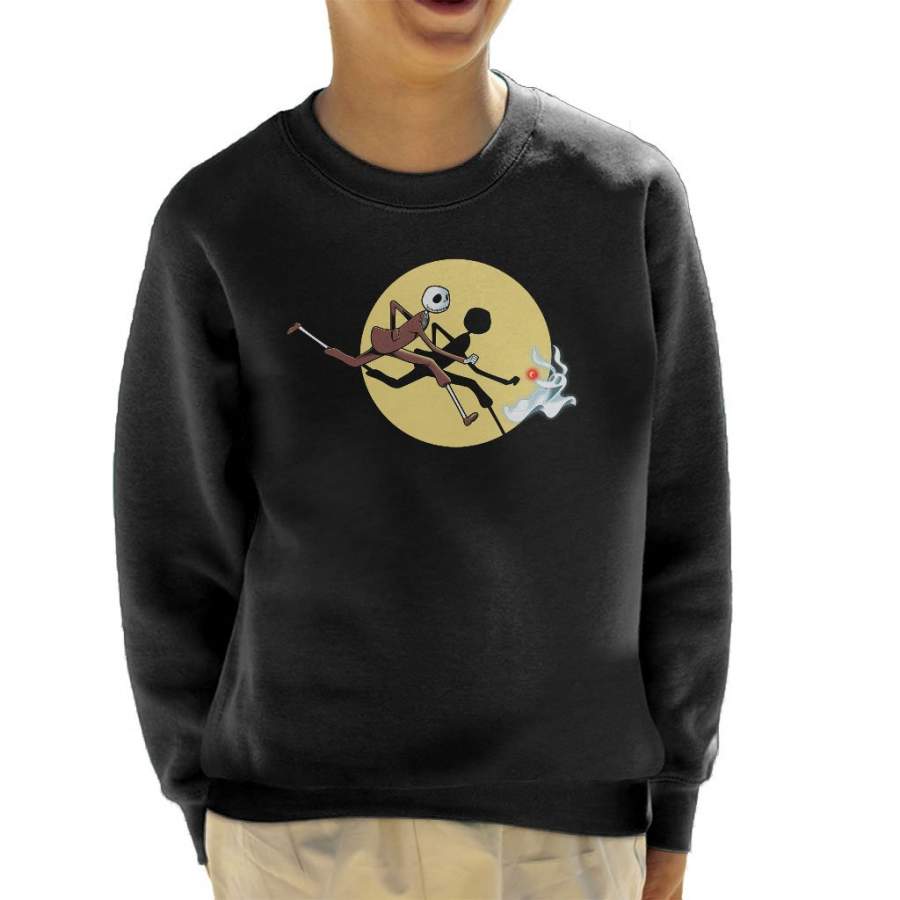 The Adventures Of Jack Nightmare Before Christmas Tin Tin Kid’s Sweatshirt