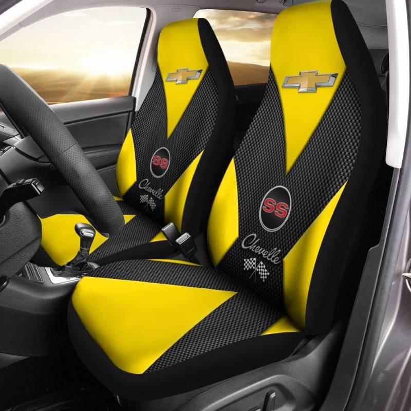 Chevrolet Chevelle- LPH Car Seat Cover (Set of 2) Ver1 (Yellow)