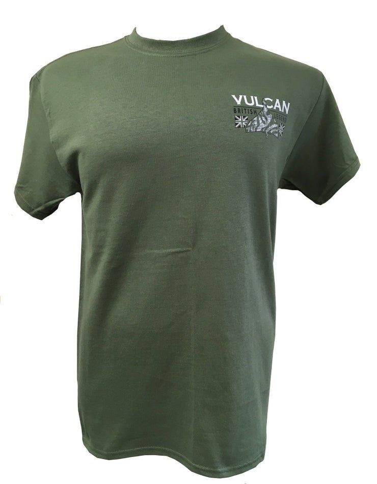 Avro Vulcan Bombardier Lourd Militaire Classique Vert Shirt