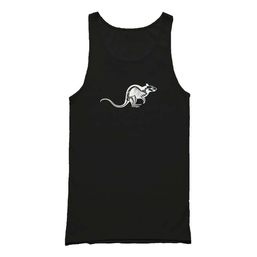 Rat Skeleton Animal Art Illustration Skull Artwork Punk Urban Gothic Tank Top