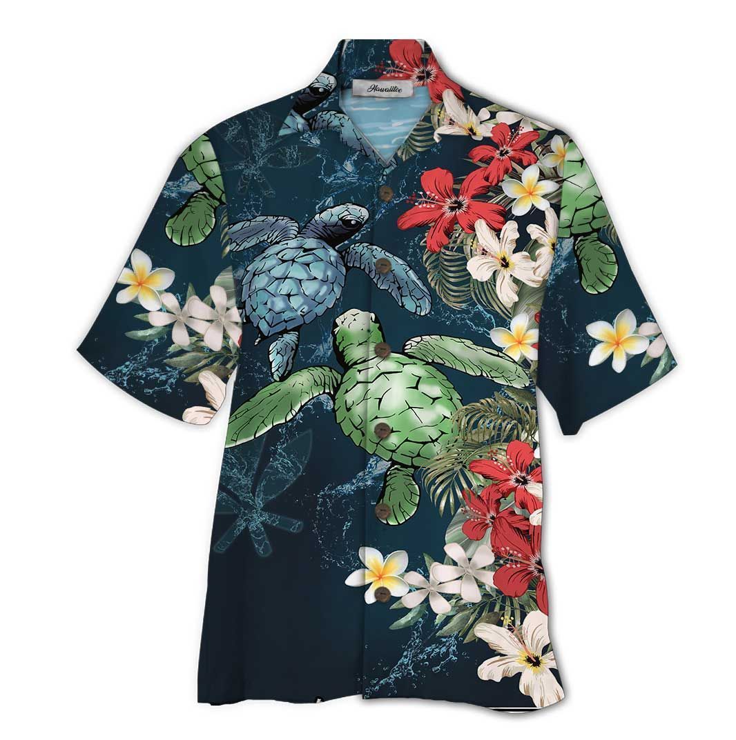 Turtle Colorful Nice Design Unisex Hawaii Shirt For Men And Women Ha28228