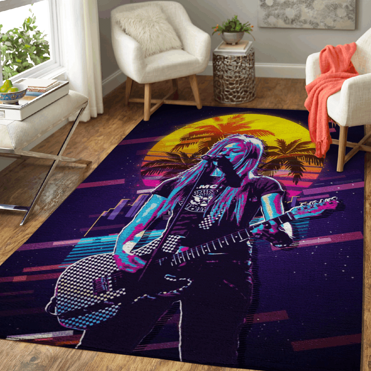 Avril Lavigne – Artwork Music Synthwave 80S Art For Fans Area Rug Carpet