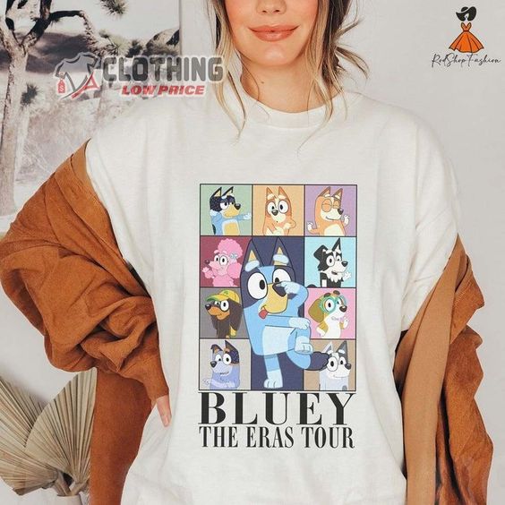 Bluey The Eras Tour T-shirt