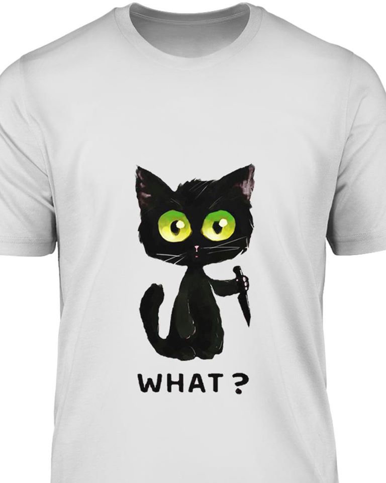 Black Cat What Standard Men T-shirt