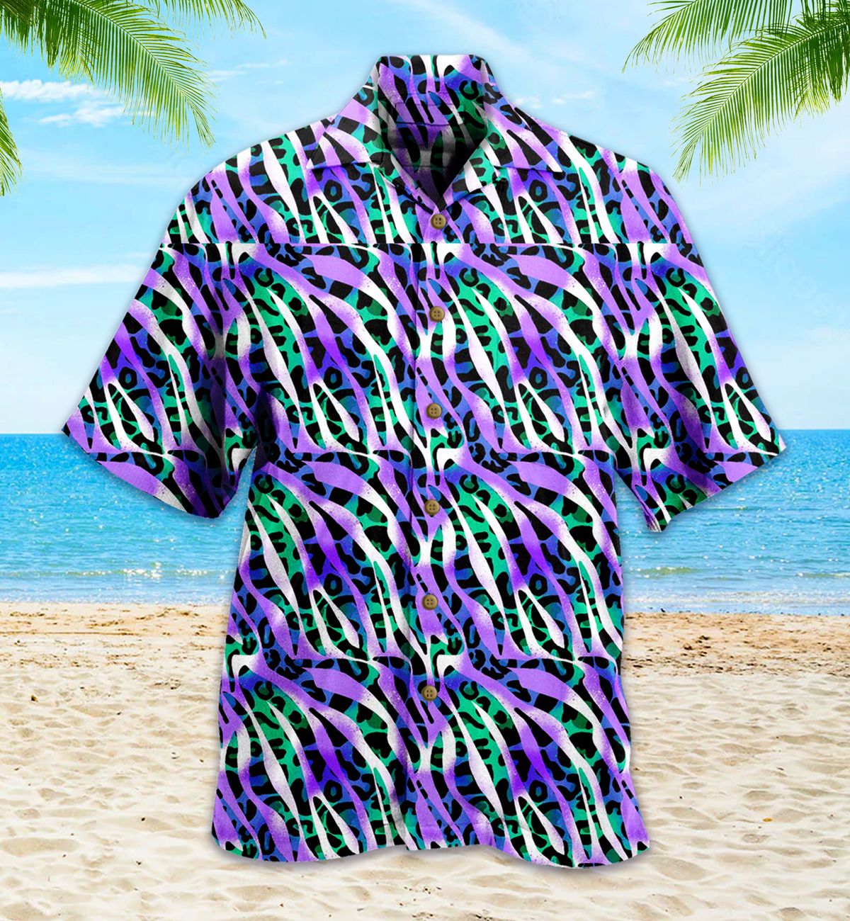 Purple Zebra Hawaii Shirt 3 Ha41099