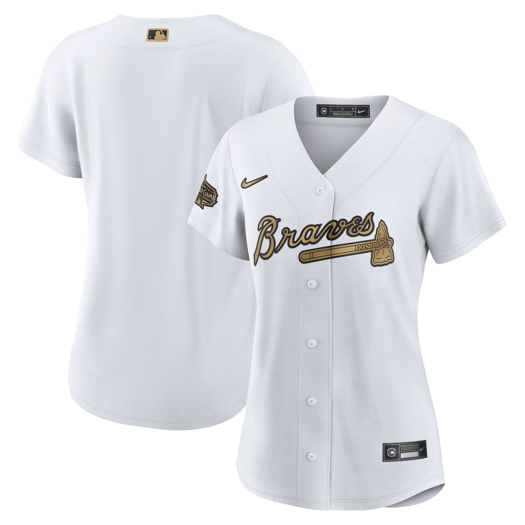 Atlanta Braves Womens 2022 MLB All-star Game Replica Blank Jersey – White MLB