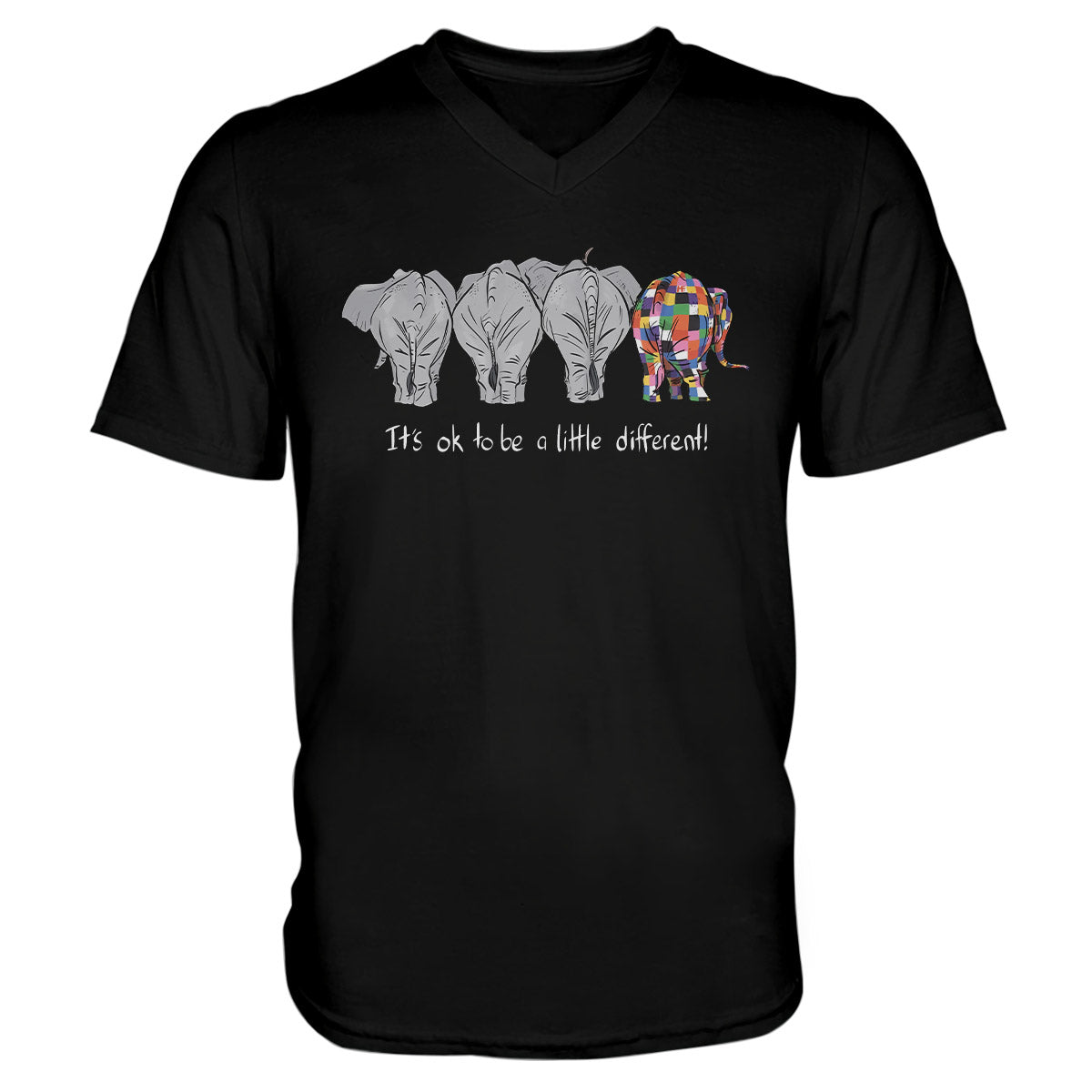 Elephant Lovers Shirt 08 Ez01 1009 Men V-Neck T-Shirt