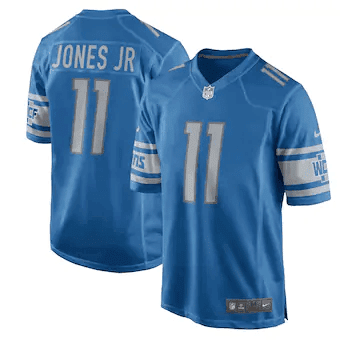 Marvin Jones Jr Detroit Lions Game Blue 3D Jersey