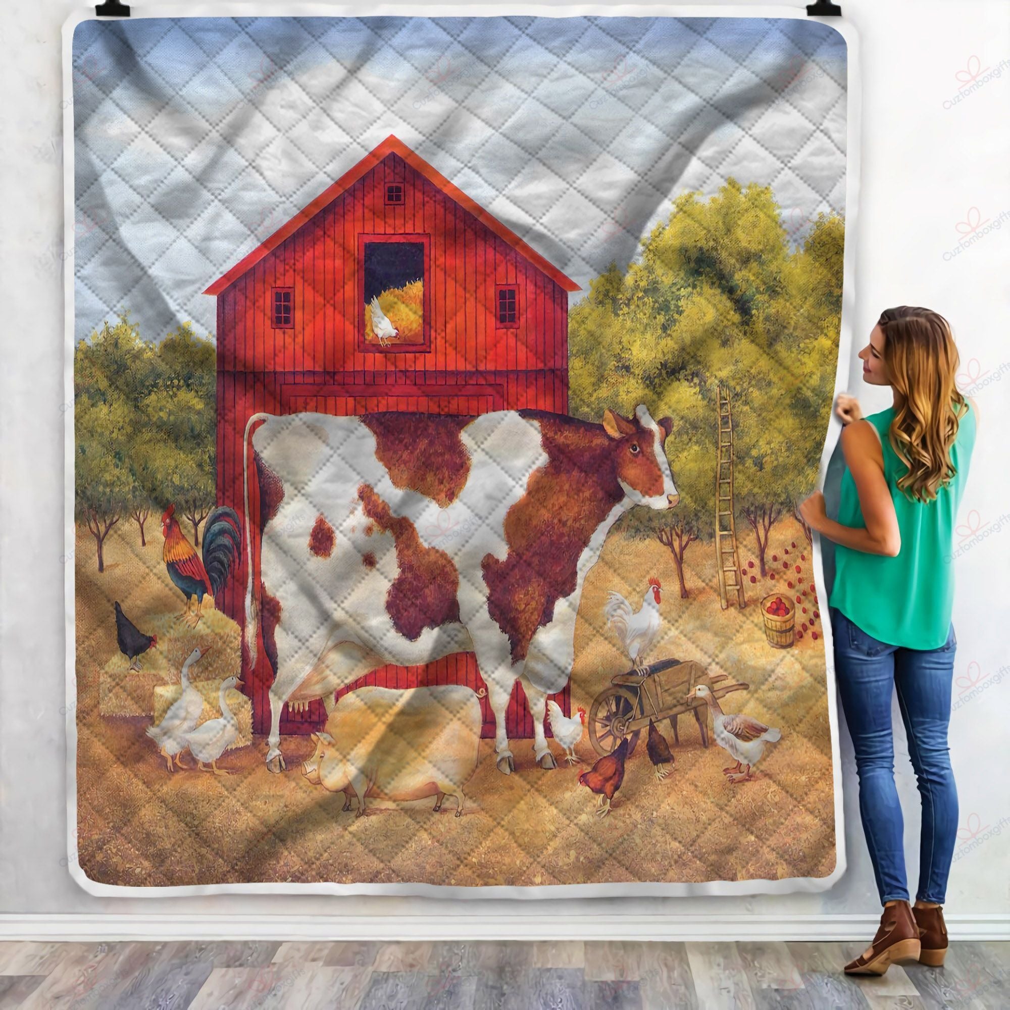 Animal Farming GS-1906VB Fleece Blanket