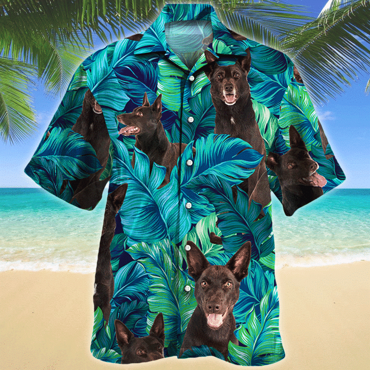 Australian Kelpie Dog Hawaii Hawaii Graphic Print Short Sleeve Hawaii Shirt Ha32110