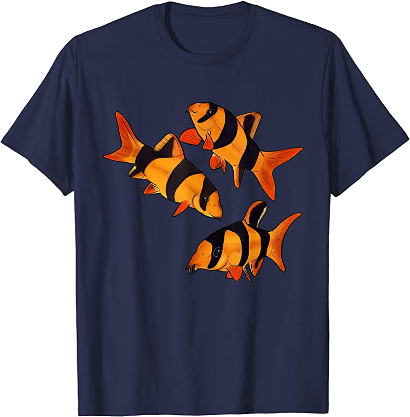 Clown loach fish aquarium design-tiger botia T-Shirt