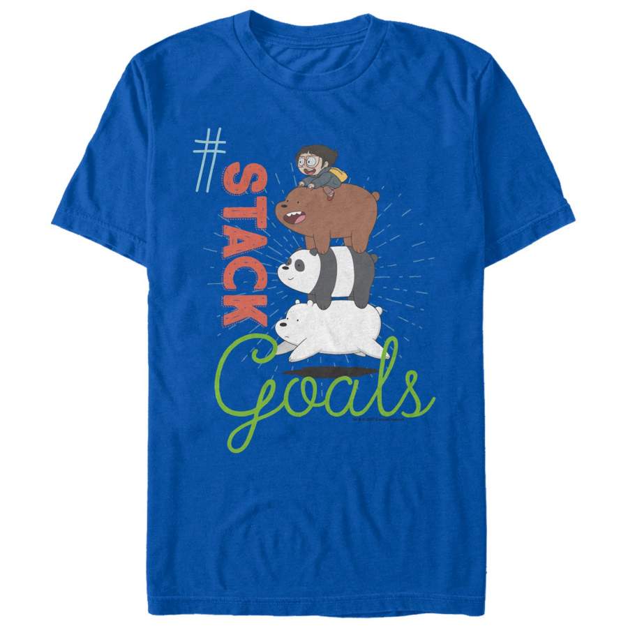 We Bare Bears Men’s Stack Goals T-Shirt