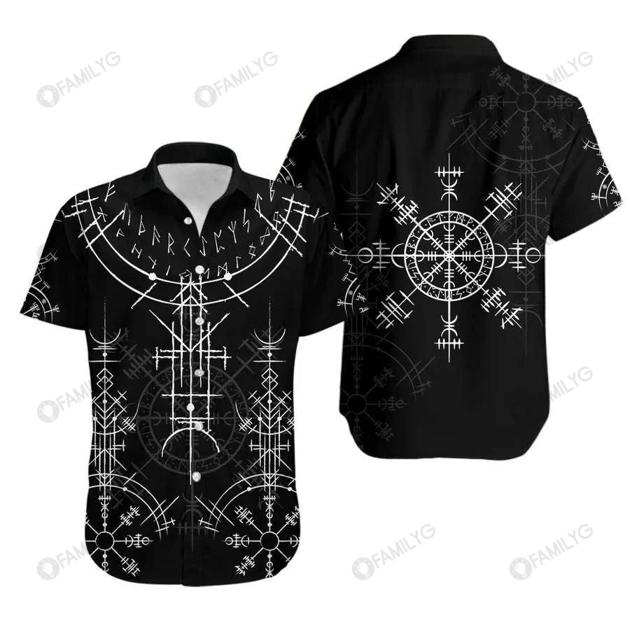 Viking Shirts – Viking Home Black & White Pattern Hawaiian Shirt Summer Hawaiian For Men, Women, Couple