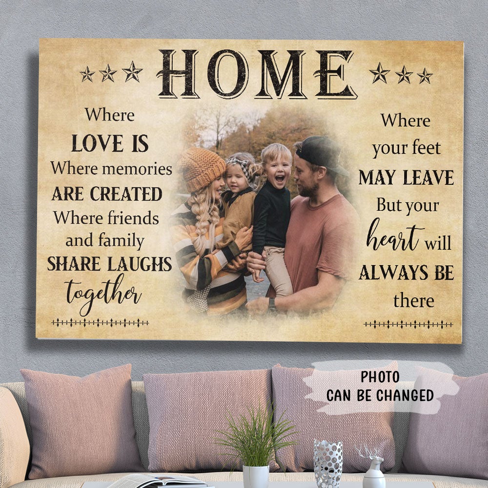 Where Memories Are Created- Personalized Custom Photo Canvas