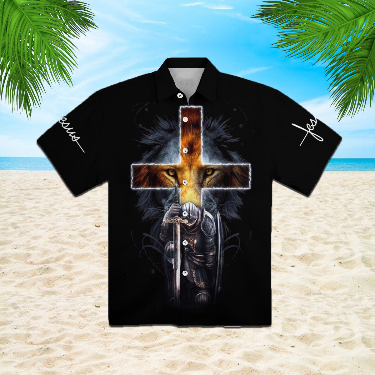 Premium Christian Jesus Is My Everything Lion Aloha Hawaii Shirts For Men And Women Ha22946