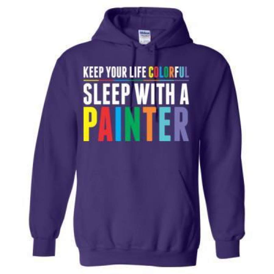 AGR Keep Your Life Colourful Sleep With A Painter – Heavy Blend™ Hooded Sweatshirt