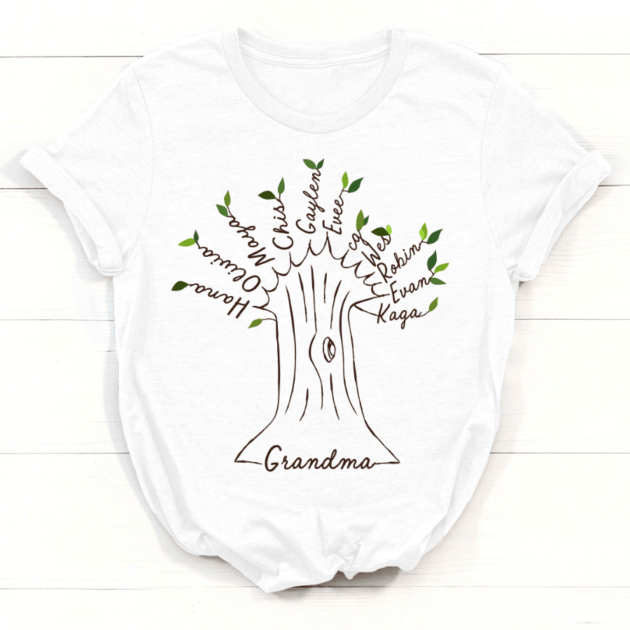 Grandma Tree Kids Names Shirt