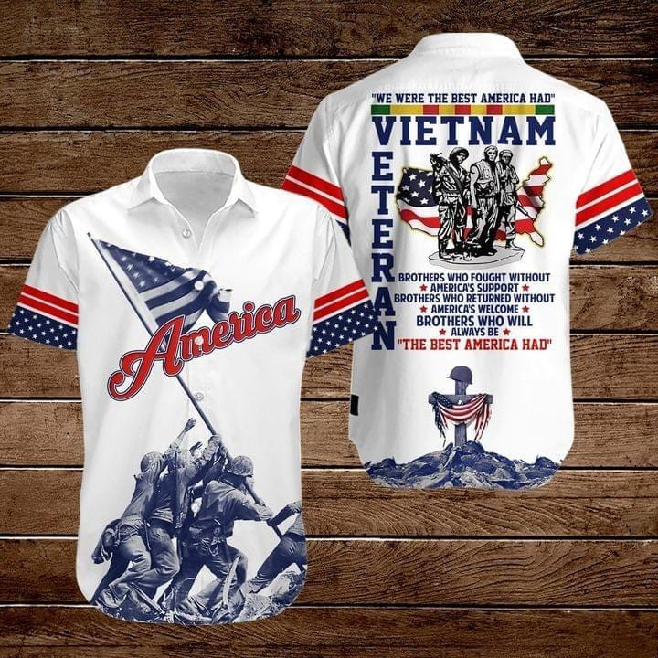 Hawaii Aloha Shirts Vietnam Veterans We Are The Best American Had Ha27236