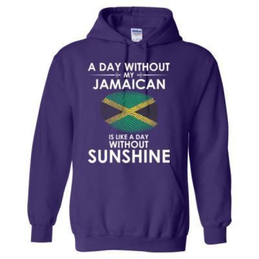 AGR A Day Without My Jamaican Is Like A Day Without Sunshine – Heavy Blend™ Hooded Sweatshirt