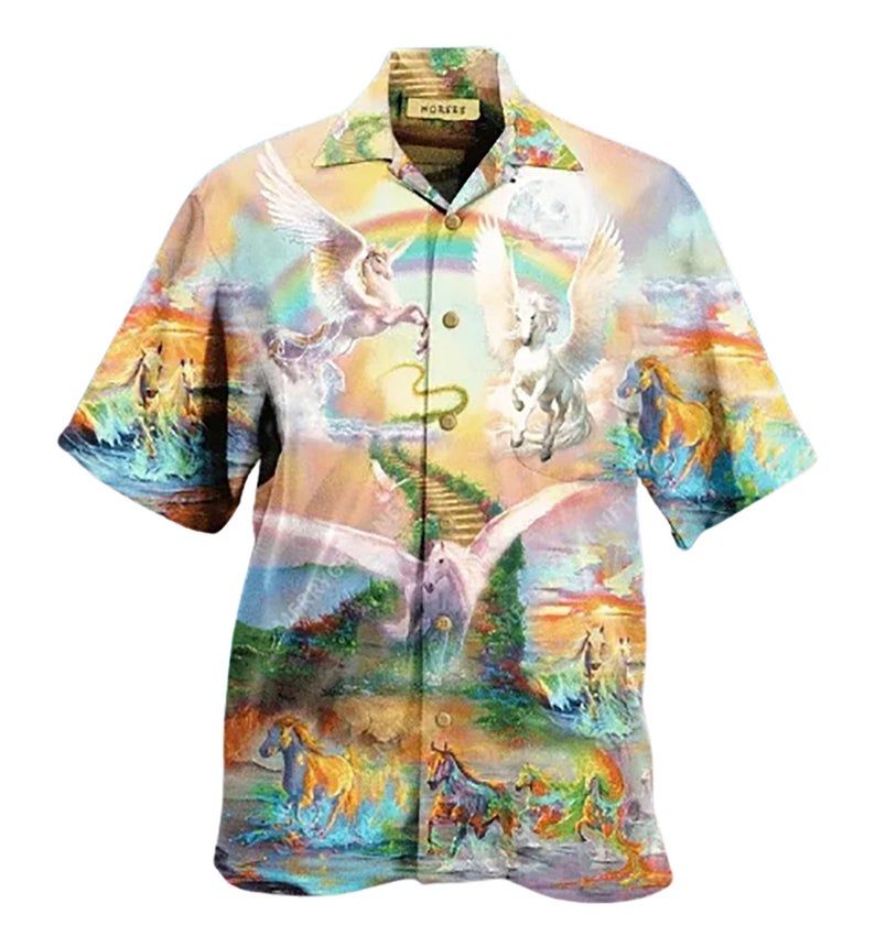 Horse Multicolor Unique Design Hawaii Shirt Ha4486