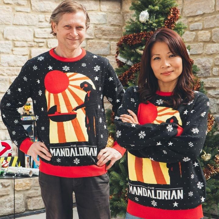 Christmas Gift For Couple Mandalorian Sweater