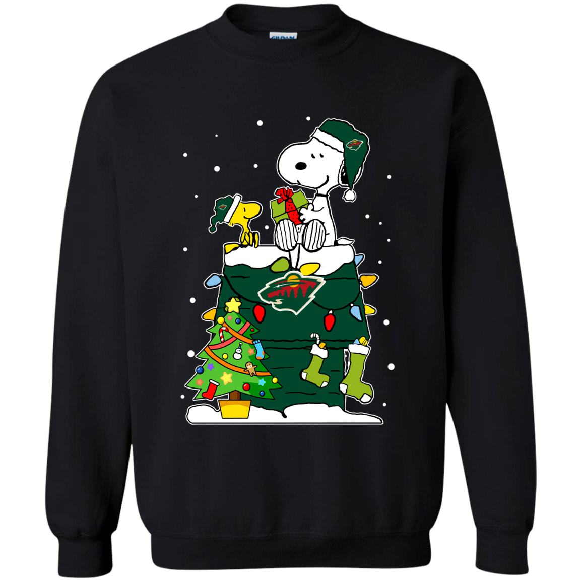 Check out this awesome Minnesota Wild Snoopy Ugly Christmas Sweaters Shirts