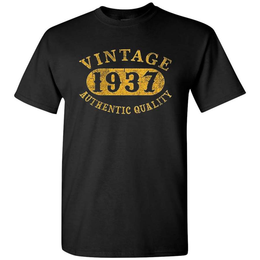 80 years old 80th B-day Vintage Birthday Gift 1937 T-Shirt