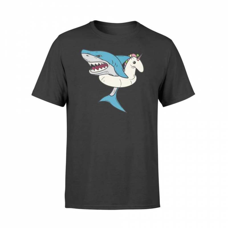 Shark In Floating Unicorn - Little Animals Buffs Art Gift - Standard T-shirt