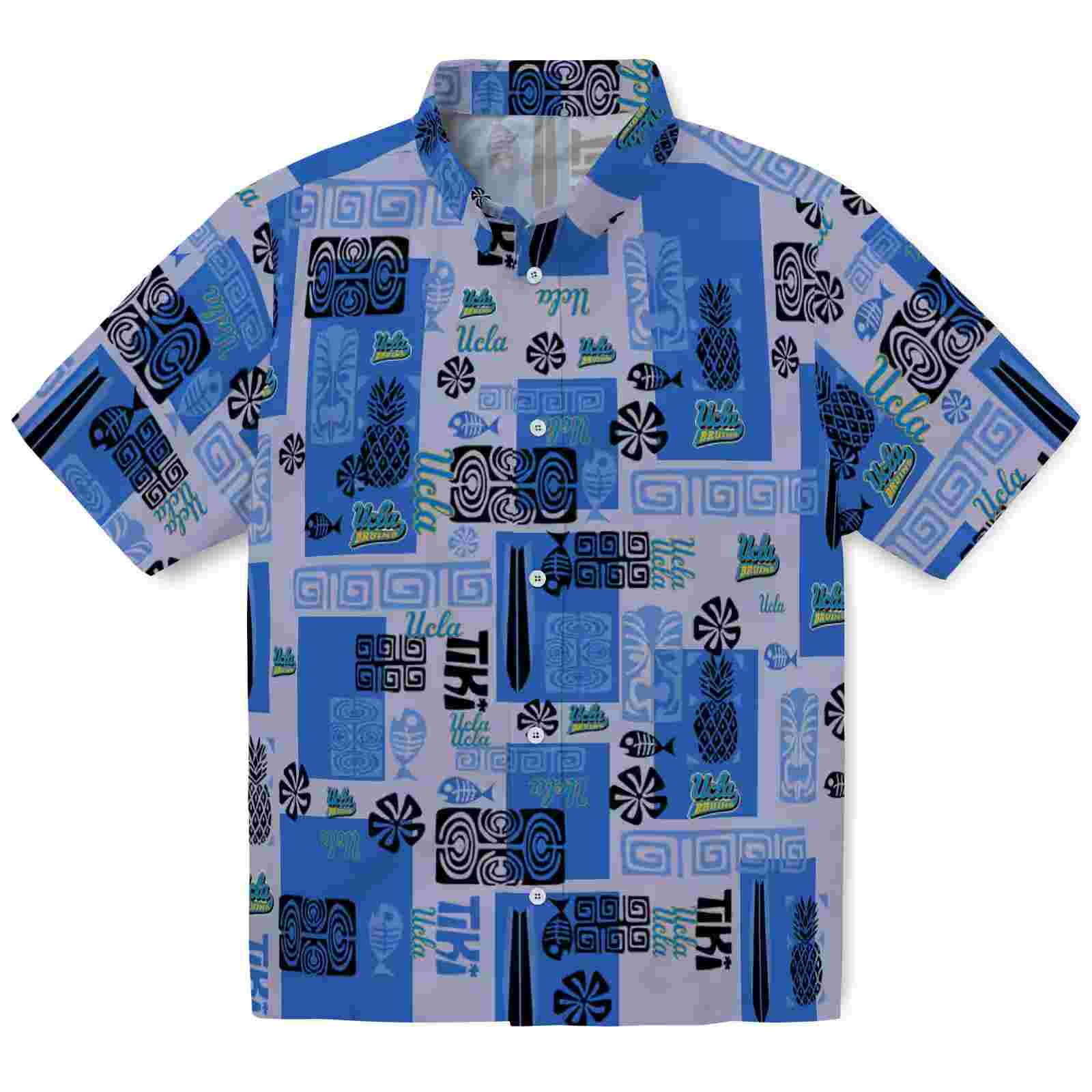 Ucla Bruins Tribal Symbols Blue Hawaiian Shirt
