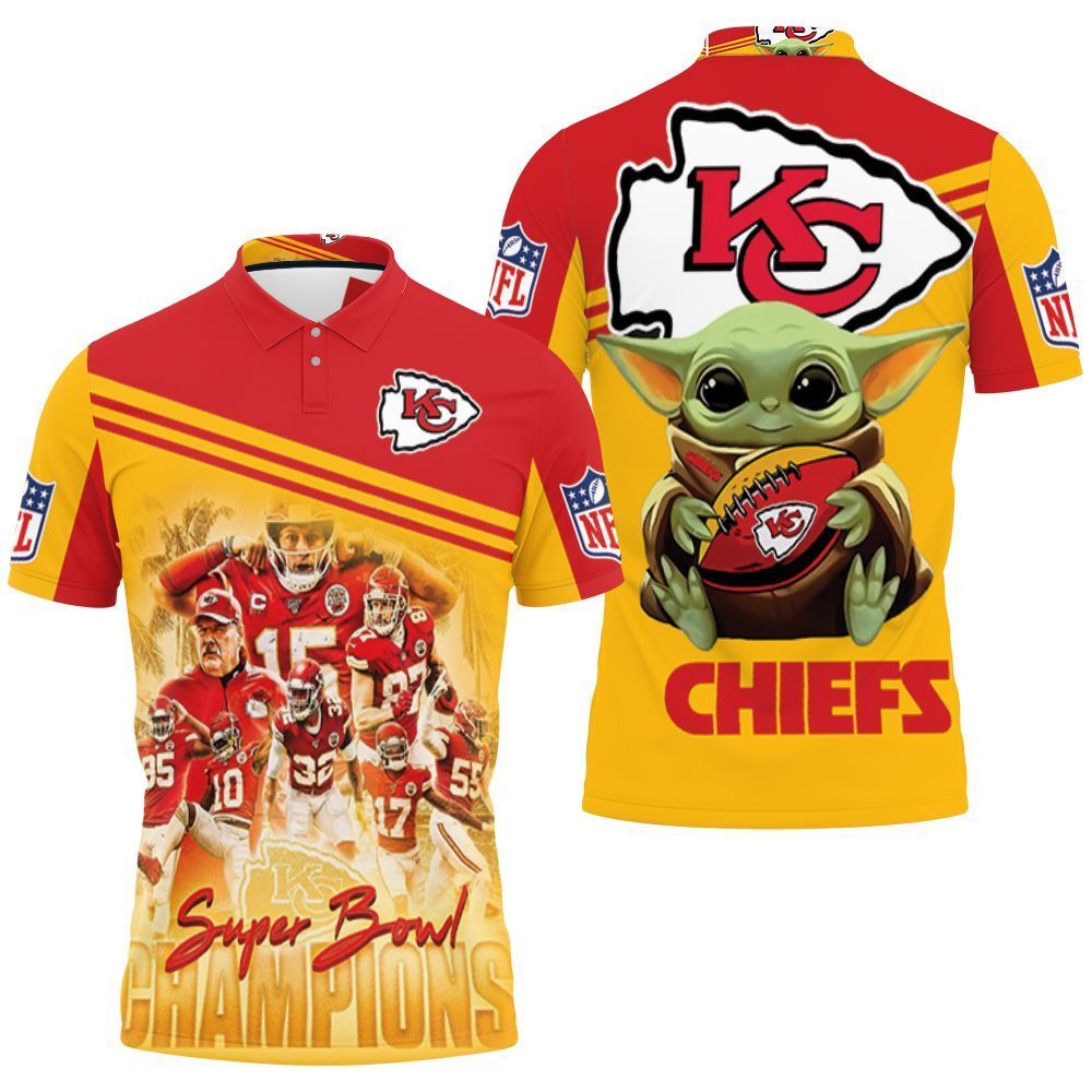 Yoda Kansas City Chiefs Afc West Division Champions Super Bowl 2021 3D Polo Shirt, Jersey