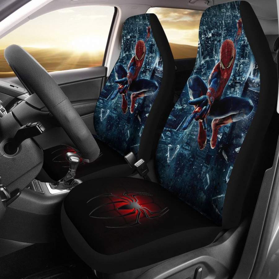 Spider Man Above City Car Seat Covers