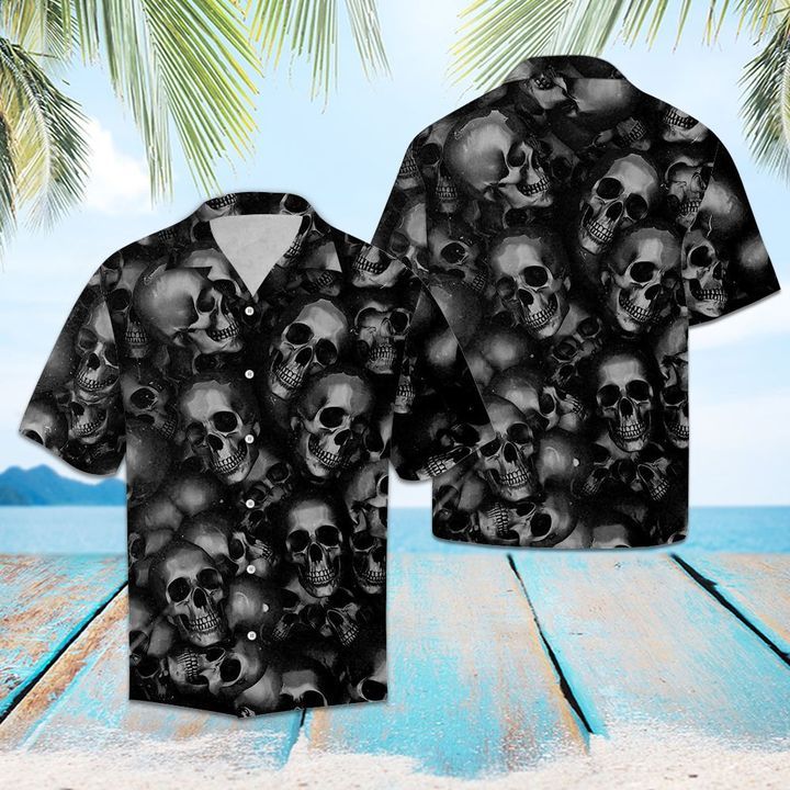 Crazy Skull Hawaiian Shirt Ha109943