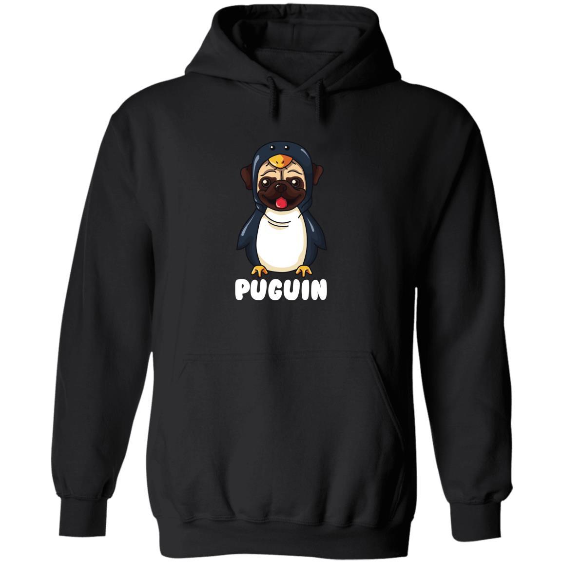 Funny Pug Dressed As Penguin Puguin Pug Lover Dogs Animals Hoodie