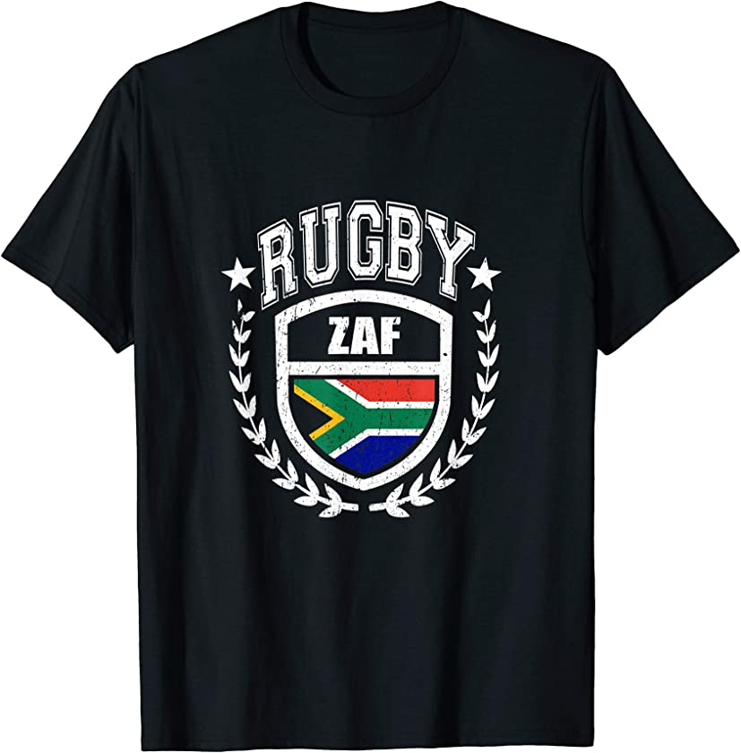 South Africa Rugby Gear South African Flag Vintage Sport T-Shirt