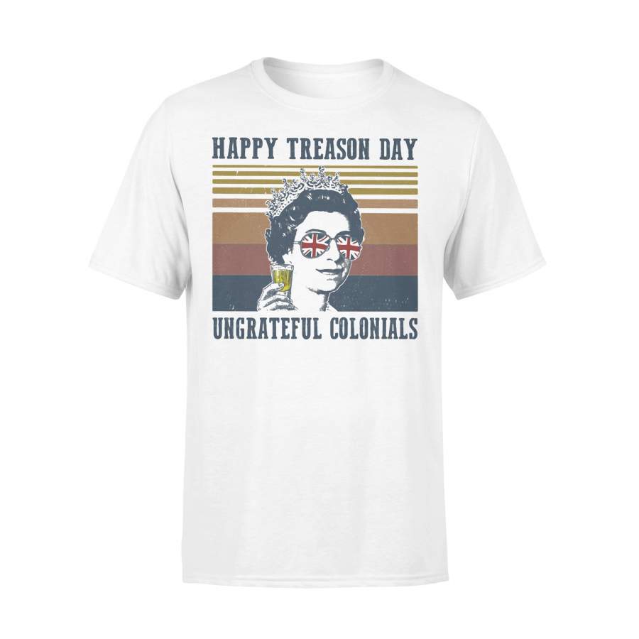 Independence Day Elizabeth  Happy Treason Day Ungrateful Colonials Vintage T-shirt