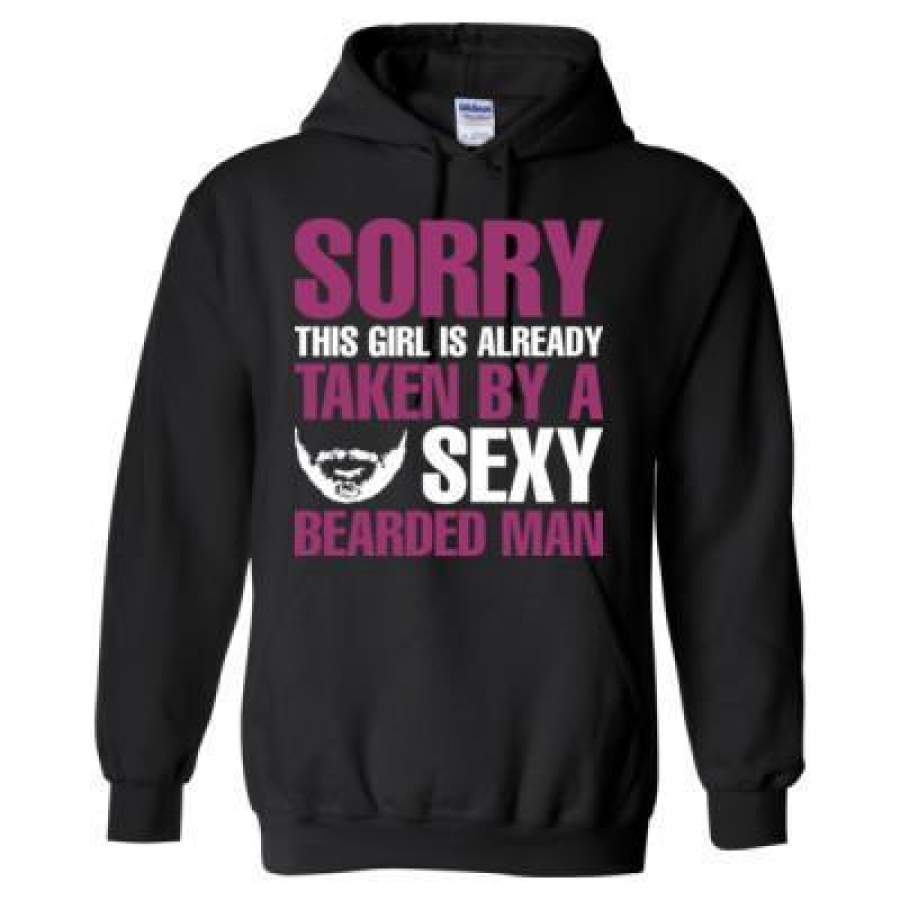 AGR Sorry This Girl Is A Already Taken By A Sexy Bearded Man – Heavy Blend™ Hooded Sweatshirt