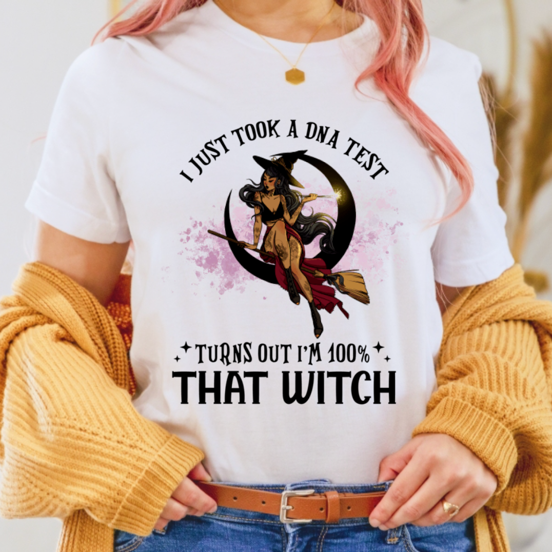 I Just Took A Dna Test Witch Premium Shirt, Halloween Gift Shirt