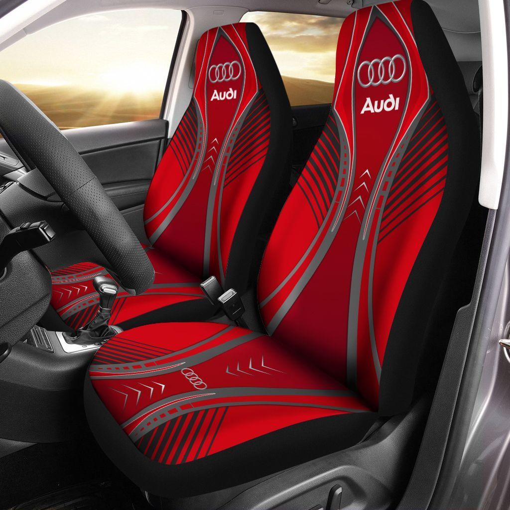 Audi Ttt-Nh Car Seat Cover (Set Of 2) Ver 1 (Red)