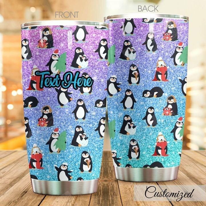 Personalized Penguin Kc0310E35Cl Stainless Steel Tumbler Travel Customize Name, Text, Number, Image