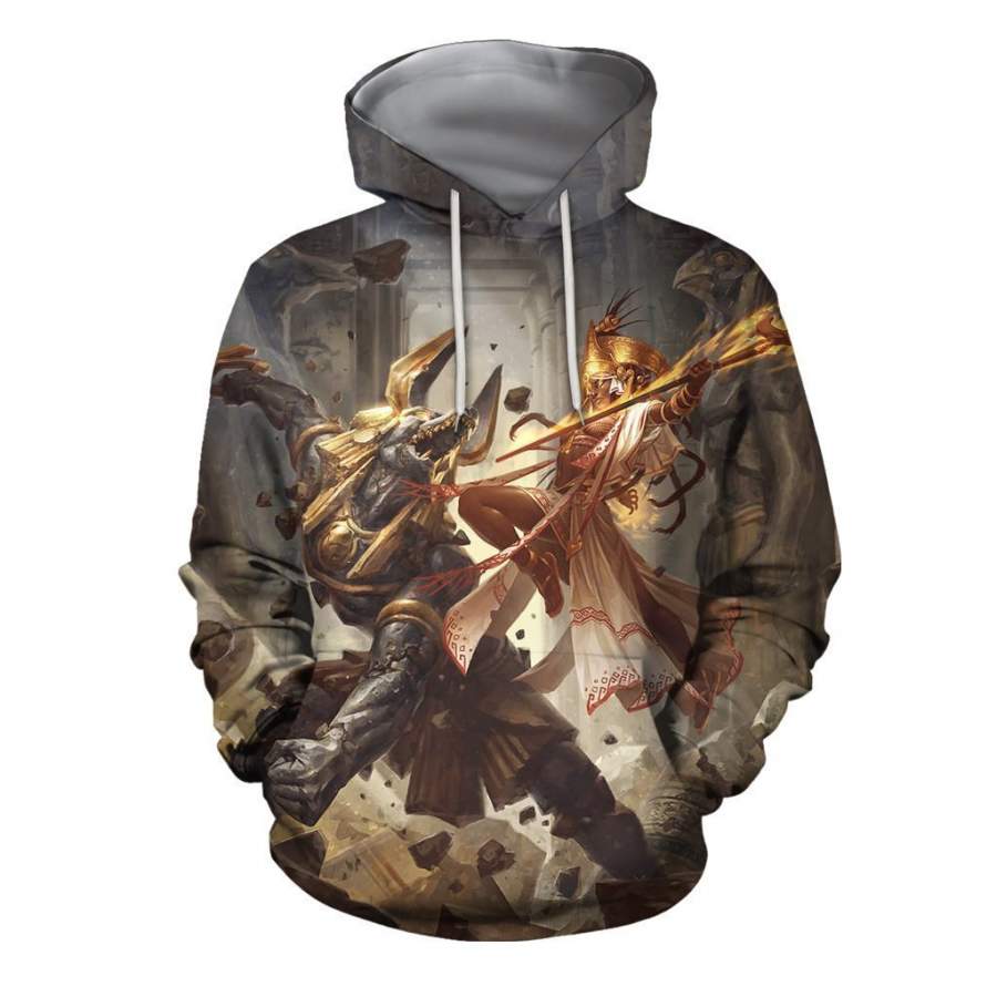 3D All Over Print Egyptian fantasy Hoodie