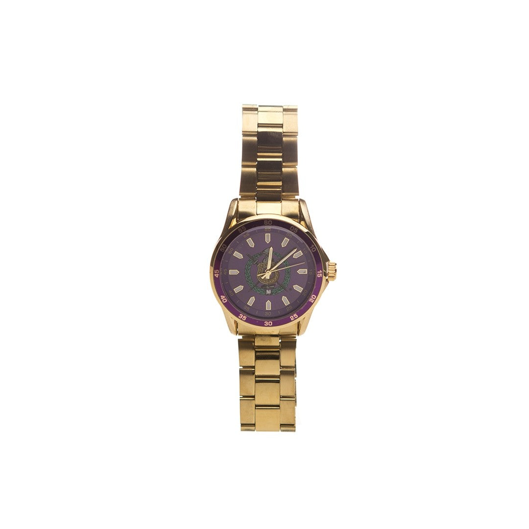 Omega Psi Phi Stainless Steel Watch