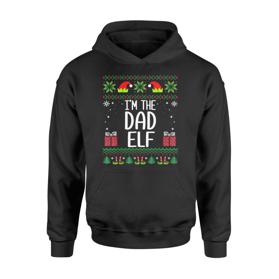 Christmas gift idea Mens Mens I’m The Dad Elf Outfit Matching Xmas Family T-Shirt – Standard Hoodie