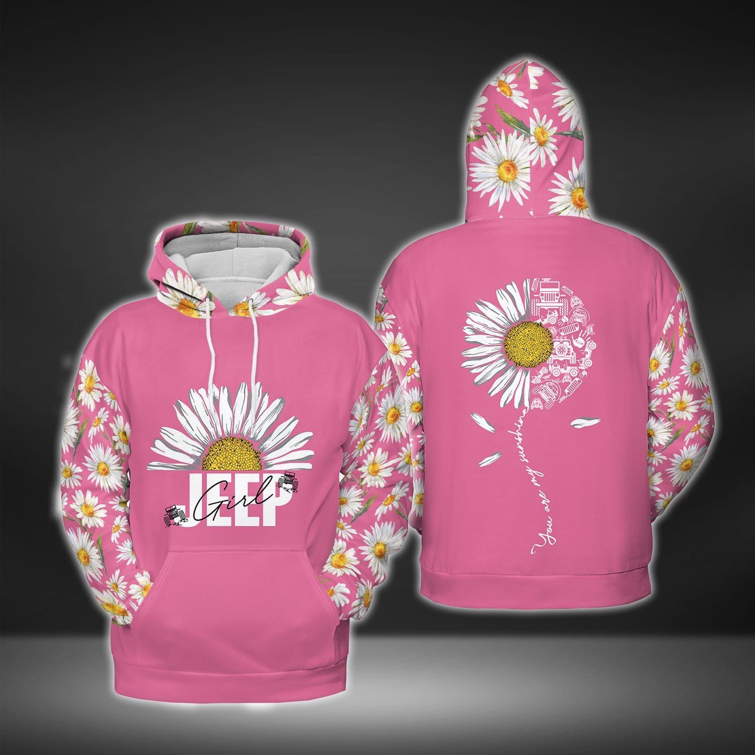 Jp Girl You Are My Sunshine Pink Hoodie 3D All Over Print #070721H