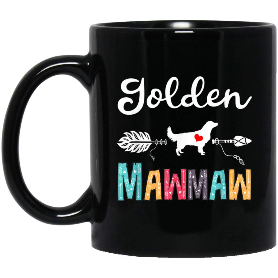 Vintage Golden Retriever Mawmaw Outfit Dog Mom Grandma Gifts Mug