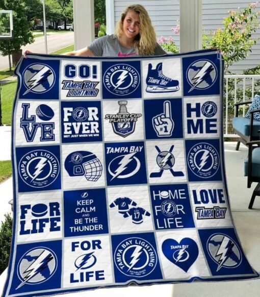 Tampa Bay Lightning 1 Quilt Blanket Bh92